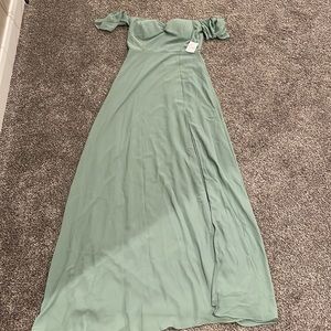 Maxi sage green dress